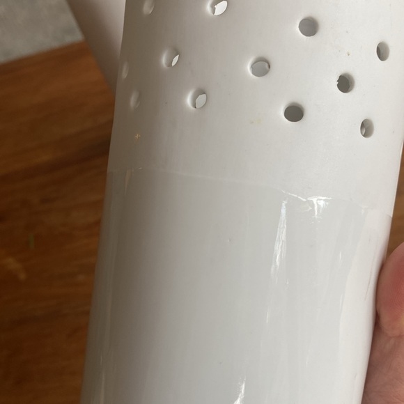 4 x White candle holder/vase - Picture 6 of 7